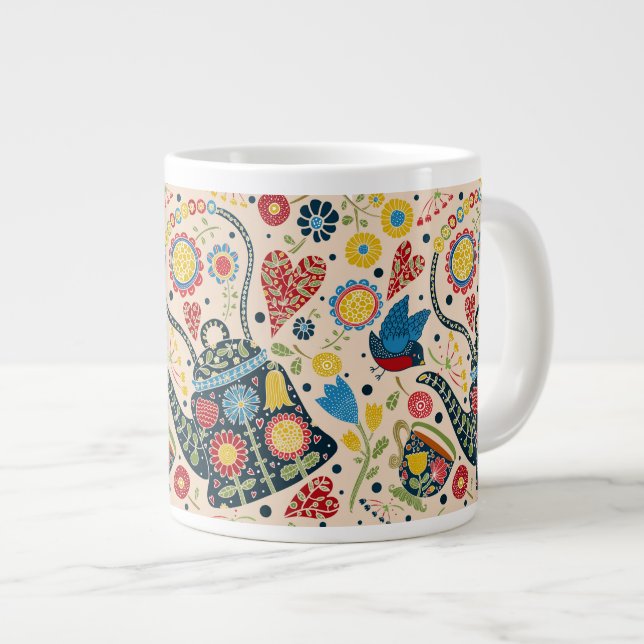 Tea Time Jumbo Mug for Multiple Uses (Front Right)