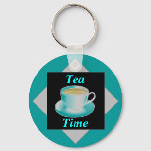 Tea Time Keychain