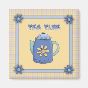 Tea Time Kitchen Magnet