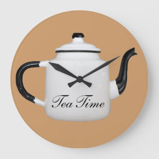 Tea Time Large Clock