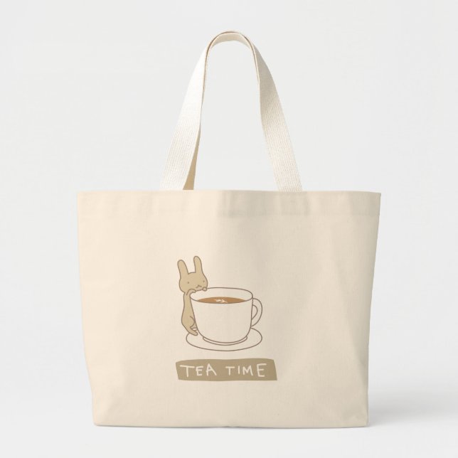 Tea time large tote bag (Front)