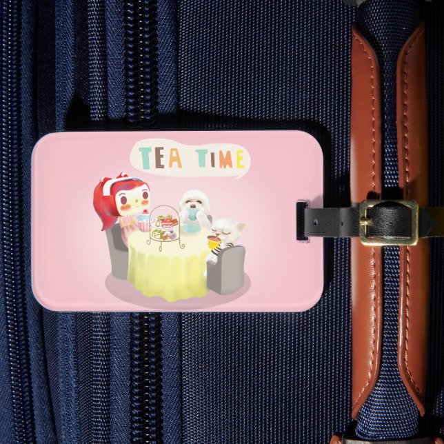 Tea Time Luggage Tag (Front Insitu 4)