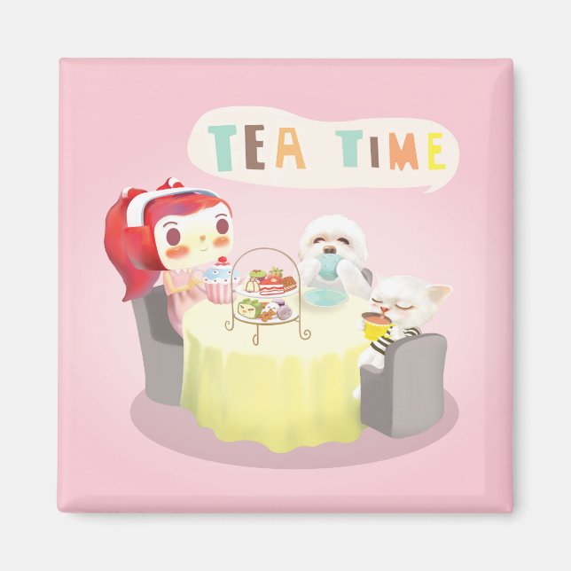 Tea Time Magnet (Front)