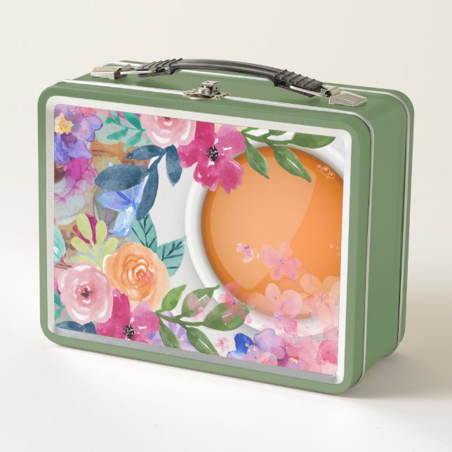 Tea Time Metal Lunch Box (Front)