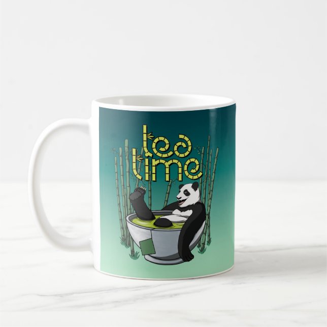 Tea Time Panda Coffee Mug (Left)