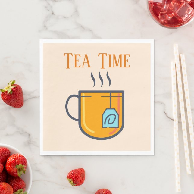 Tea Time Paper Napkin (Insitu)