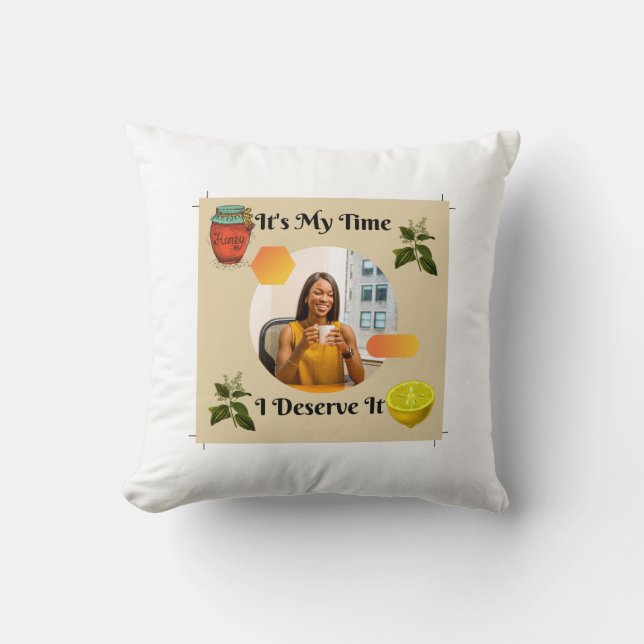 Tea Time Pillow (Front)