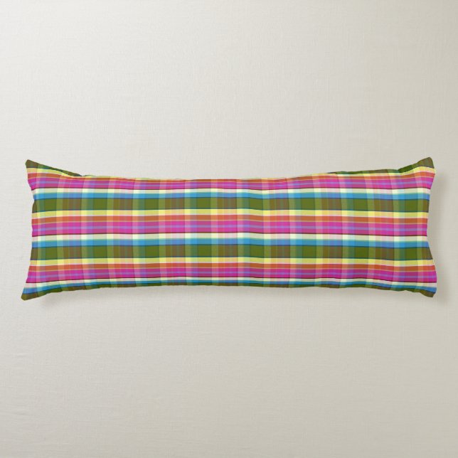 Tea Time Plaid TFT Body Cushion (Front)