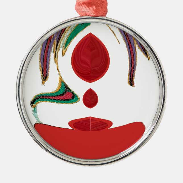 Tea Time Red Tea.png Metal Tree Decoration (Front)
