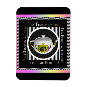 Tea Time  Refrigerator  Magnet