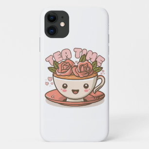 Tea Time Rose Tea Kawaii Case-Mate iPhone Case