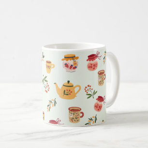 Tea Time Seamless Pattern Coffee Mug