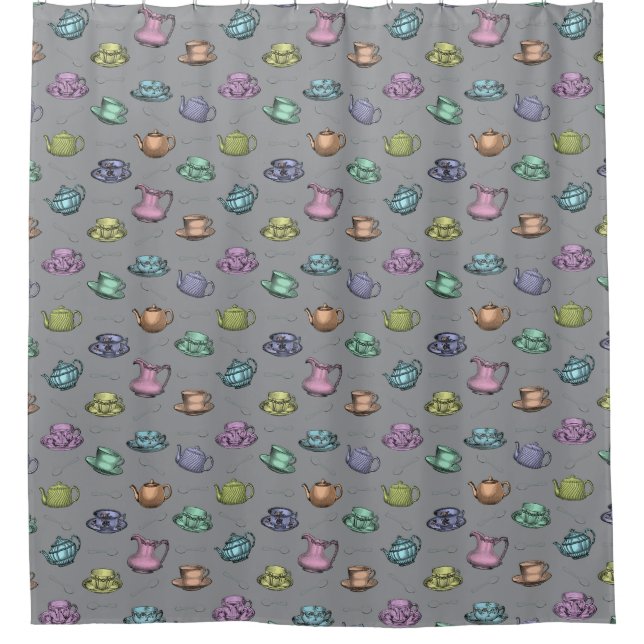 Tea Time Shower Curtain (Front)