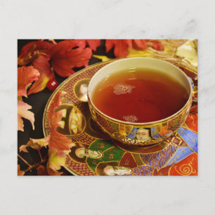 Tea time Tea cup postcard