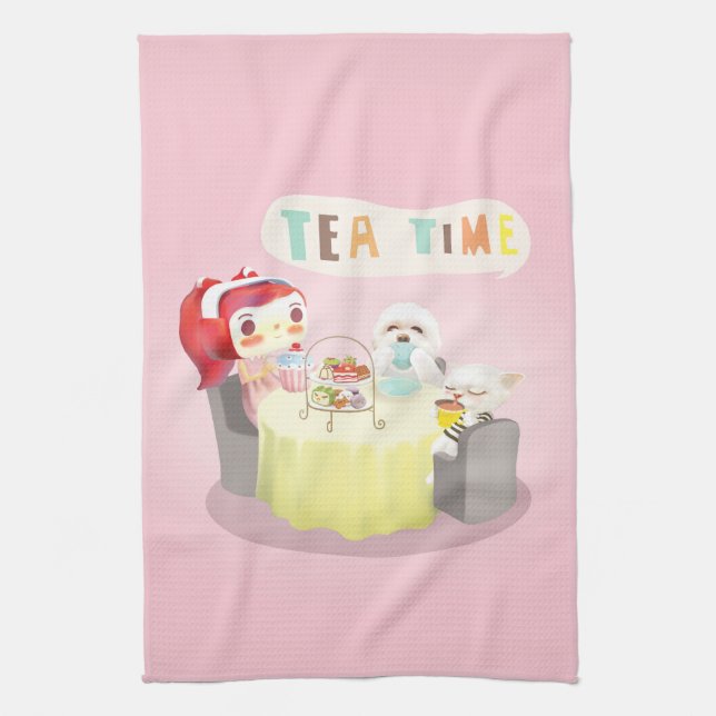 Tea Time Towel (Vertical)