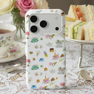 Tea Time Watercolor Pattern