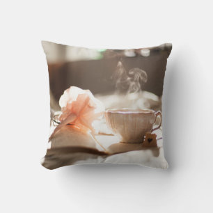 Tea Time with a good book Cushion