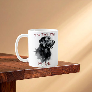 Tea Time with My Lab. Modern Mug