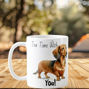 Tea Time with You! Dachshund Cute Coffee Mug