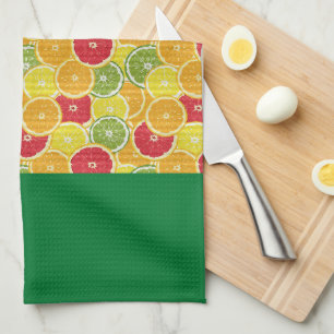 Tea Towel - Citrus Fruit Slices - Colour Design 3