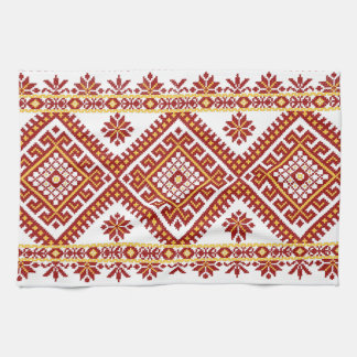 Tea Towel Cotton Ukrainian Embroidery Print