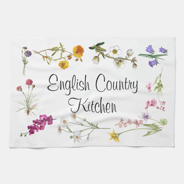 Tea Towel - English Country Kitchen (Horizontal)