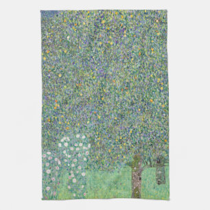TEA TOWEL : GUSTAV KLIMT : ROSEBUSHES