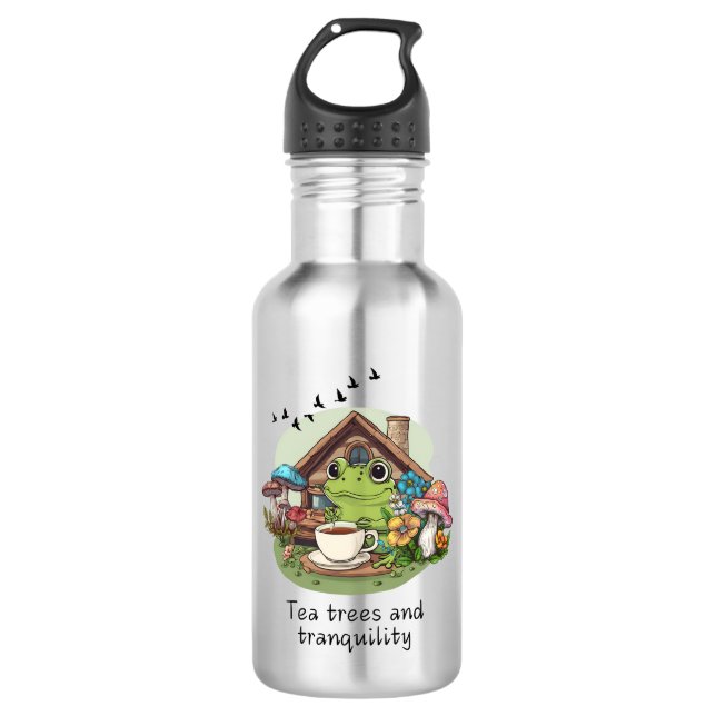 Tea, trees, and tranquillity 532 ml water bottle (Front)