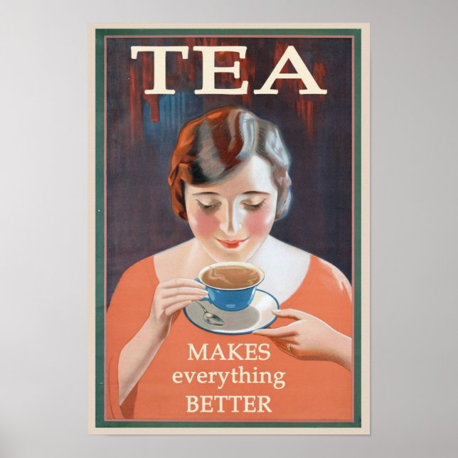 Tea Vintage Advertisement Poster (Front)