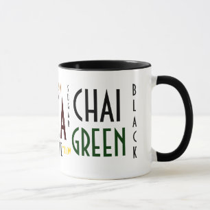Tea Words Collage Mug