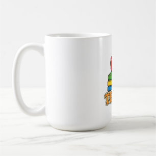 Teach Apple Books Teacher Coffee Mug