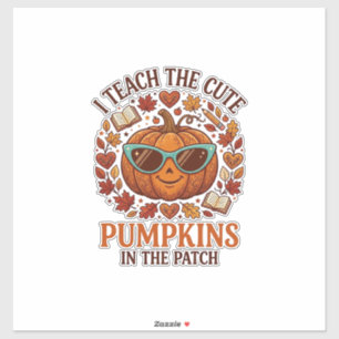 Teach Cute Pumpkins Patch Halloween Sunglasses_1