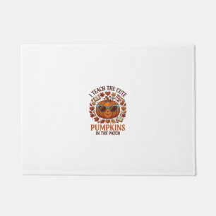 Teach Cute Pumpkins Patch Halloween Sunglasses_1 Doormat