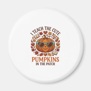 Teach Cute Pumpkins Patch Halloween Sunglasses_1 Magnet
