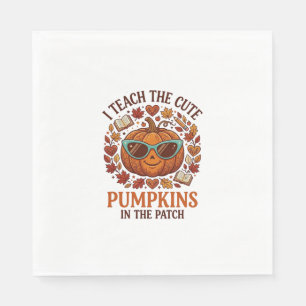 Teach Cute Pumpkins Patch Halloween Sunglasses_1 Napkin