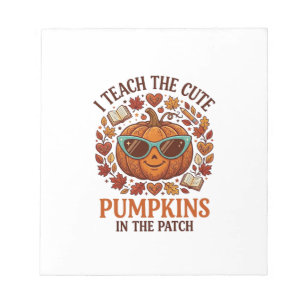 Teach Cute Pumpkins Patch Halloween Sunglasses_1 Notepad