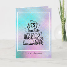 TEACH From HEART Not A BOOK TEACHERS Named Gift