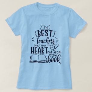Teach from the heart, Teacher Nutritional Facts T-Shirt