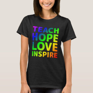Teach Hope Love Autism Awareness Choose Kindness T T-Shirt