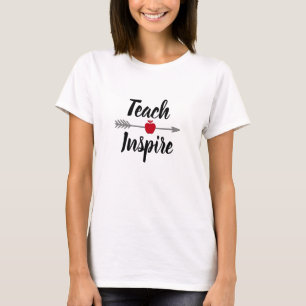 Teach Inspire Arrow Design T-Shirt