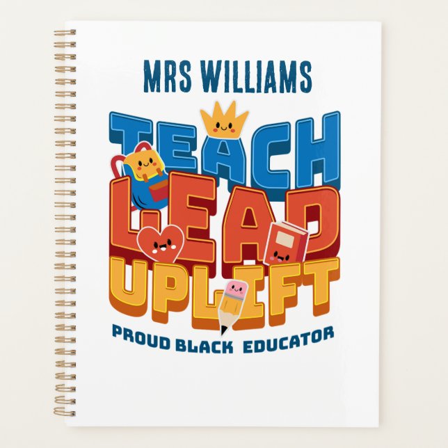 Teach. Lead. Elevate. Personalised Planner (Front)