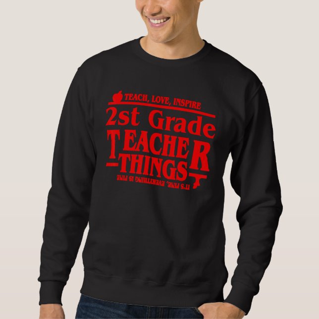 Teach Love Inspire 2st Grade Teacher Things Tees (Front)
