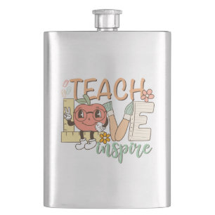 Teach Love Inspire – Cute School Supplies Hip Flask