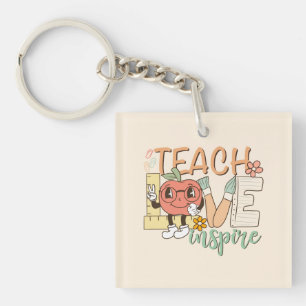 Teach Love Inspire – Cute School Supplies Key Ring