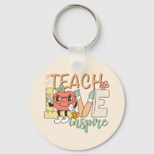 Teach Love Inspire – Cute School Supplies Key Ring