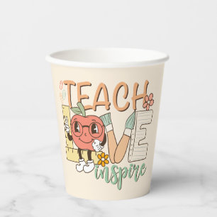 Teach Love Inspire – Cute School Supplies Paper Cups