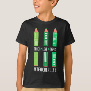 Teach Love Inspire - Daycare Provider Childcare Te T-Shirt