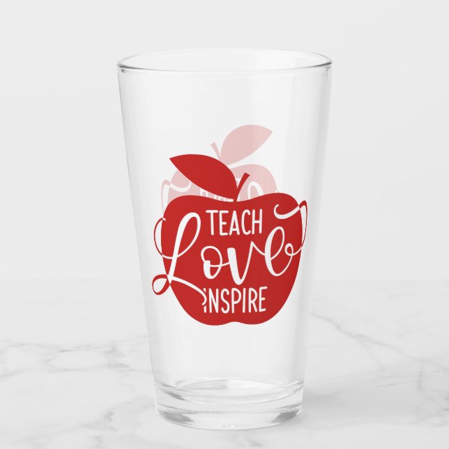 Teach Love Inspire Glass (Front)