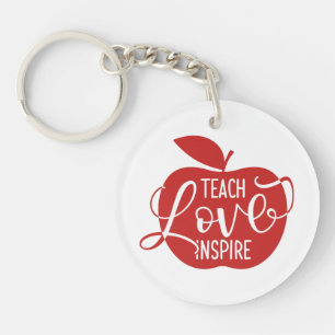 Teach Love Inspire Key Ring