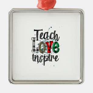 Teach Love Inspire Metal Tree Decoration